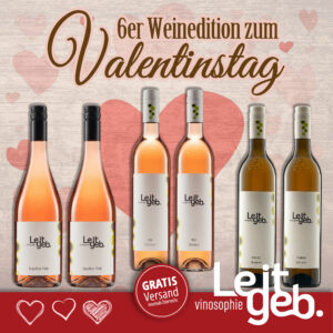 6er Weinedition zum Valentinstag